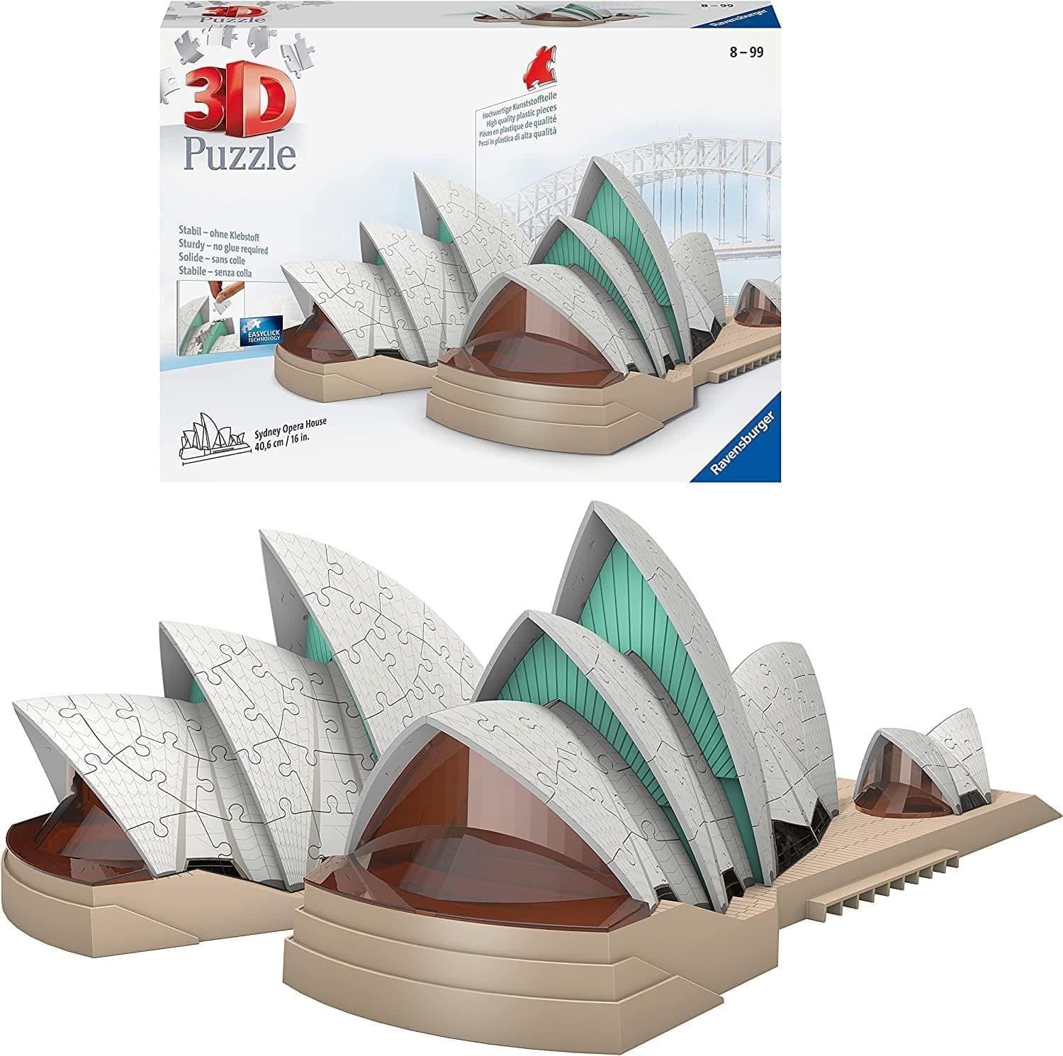 3D Пъзел Ravensburger 216 ел. - Операта в Сидни