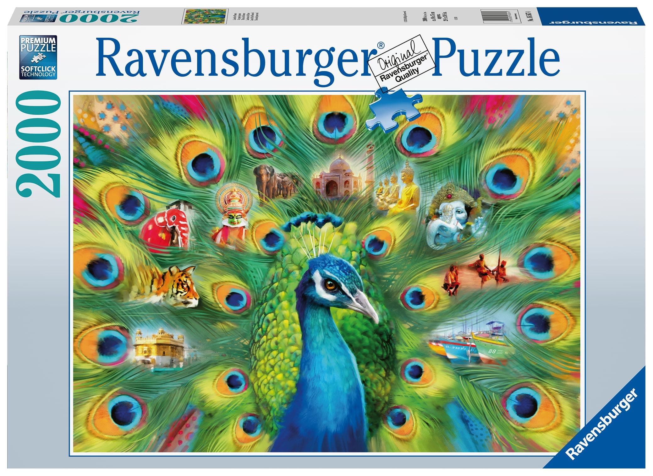 Пъзел Ravensburger 2000 ел. - Земя на пауни