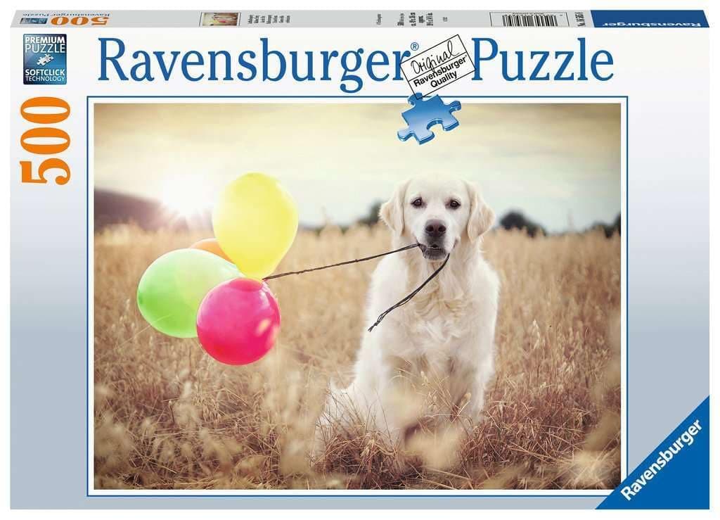 Пъзел Ravensburger 500 ел. - Щастлив ретривър