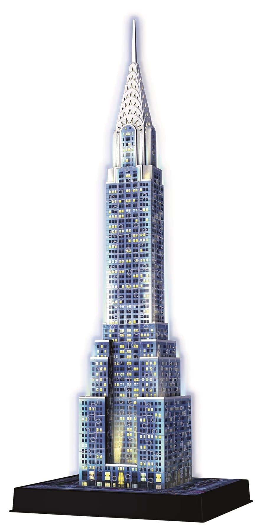 Светещ 3D Пъзел Ravensburger 216 ел. - Крайслер билдинг