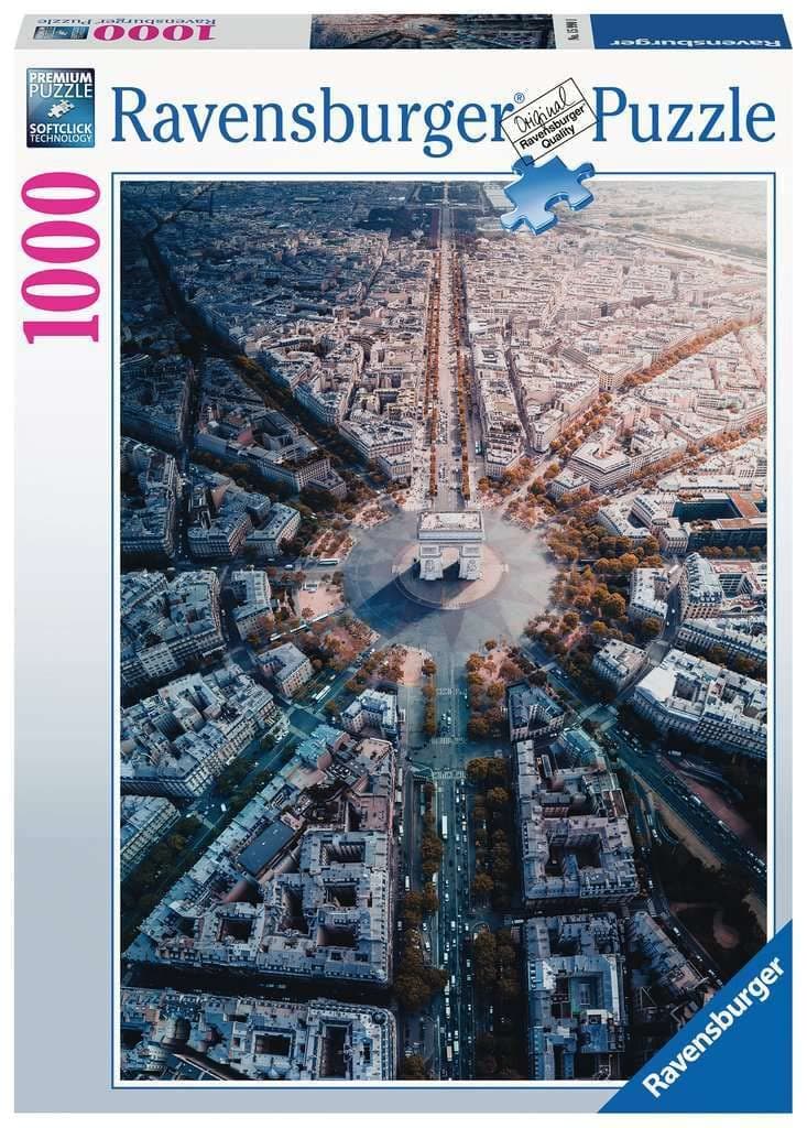 Пъзел Ravensburger 1000 ел. - Париж отвисоко
