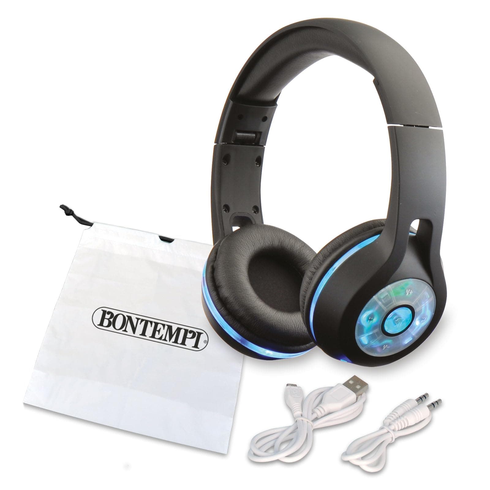 Bontempi - Bluetooth слушалки със светлина, черни