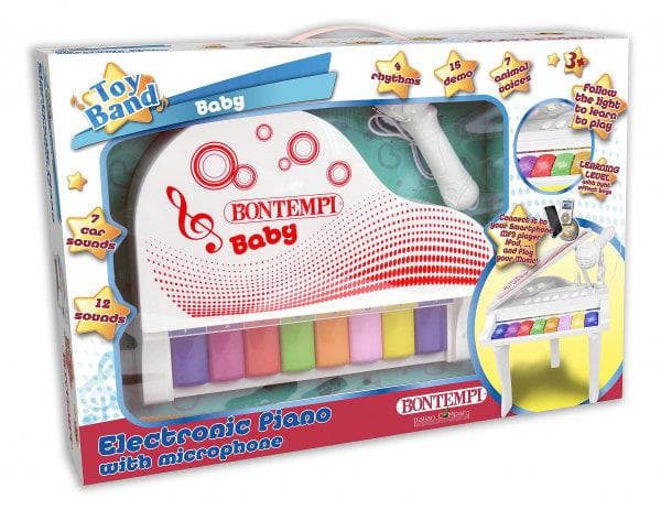 Bontempi - Електронно пиано с 8 клавиша и микрофон