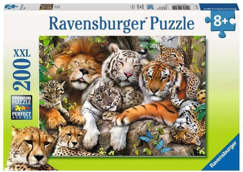 Пъзел Ravensburger 200 ел. XXL - Спящи диви животни
