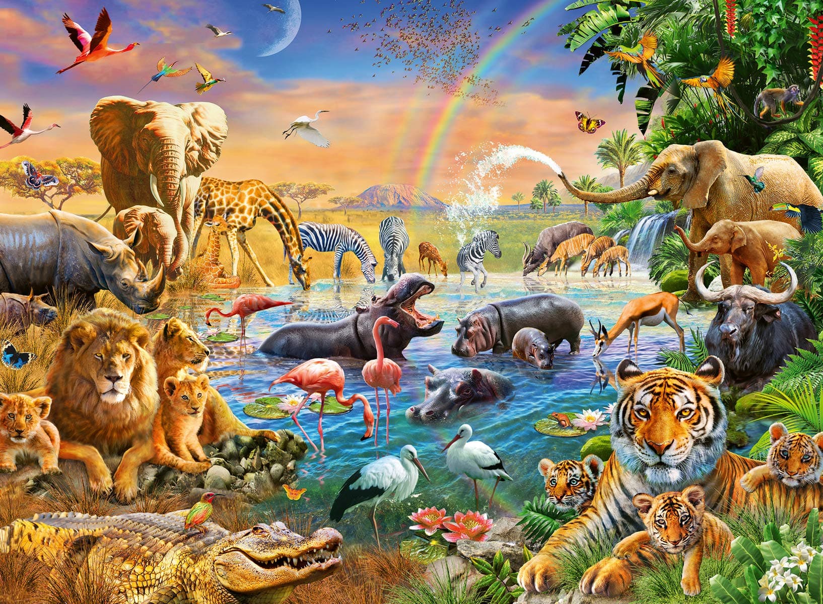 Пъзел Ravensburger 100 ел. XXL - Савана