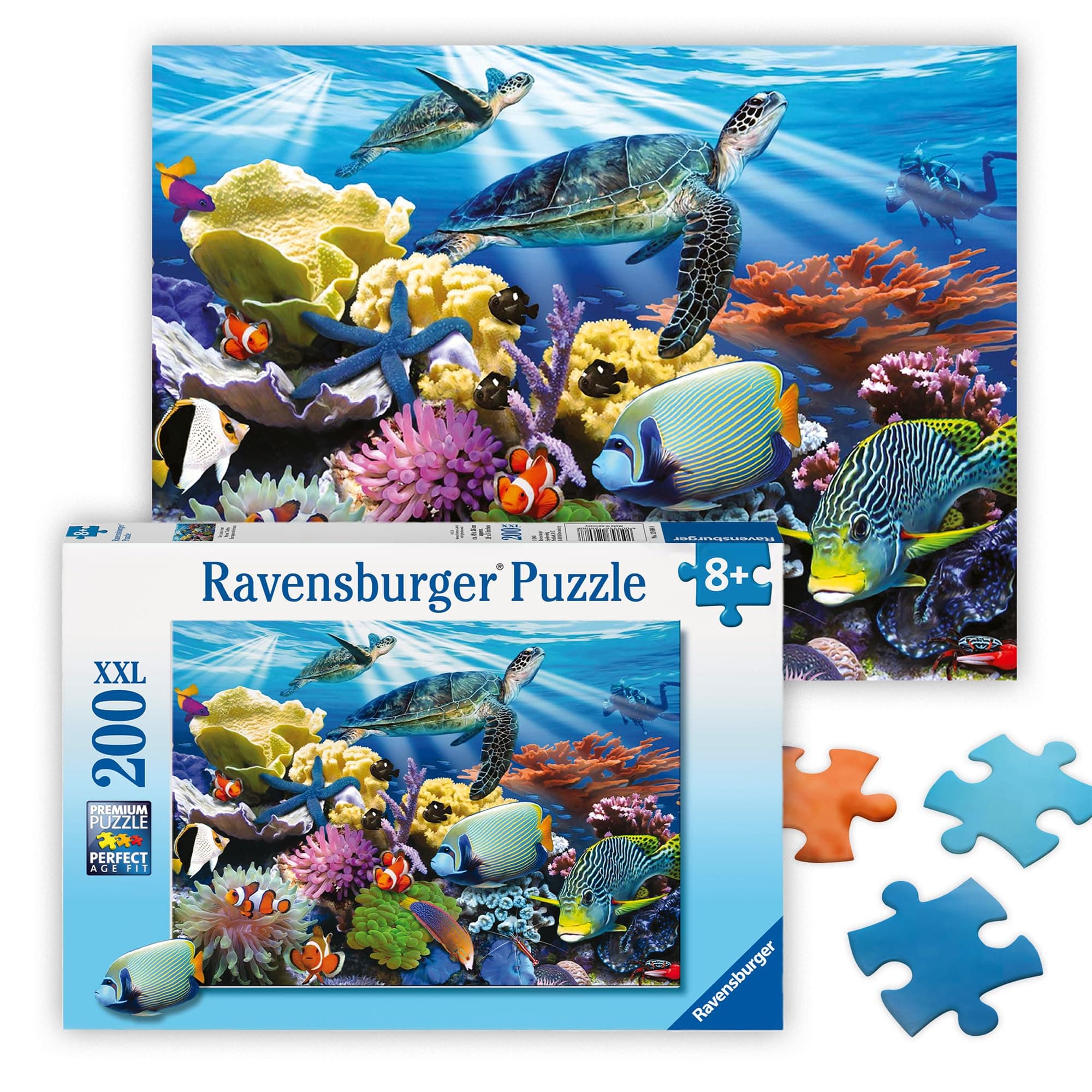 Пъзел Ravensburger 200 ел. XXL - Костенурки