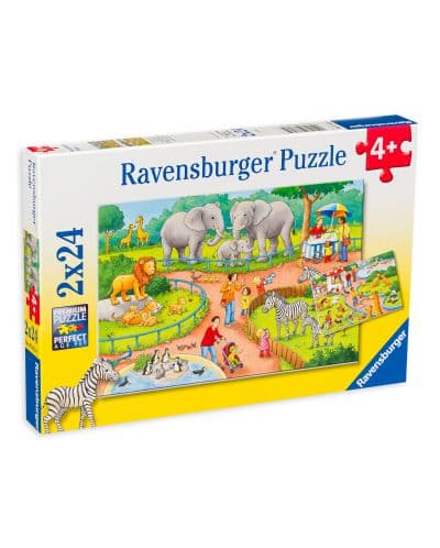 Пъзел Ravensburger 2x24 ел. - Зоопарк