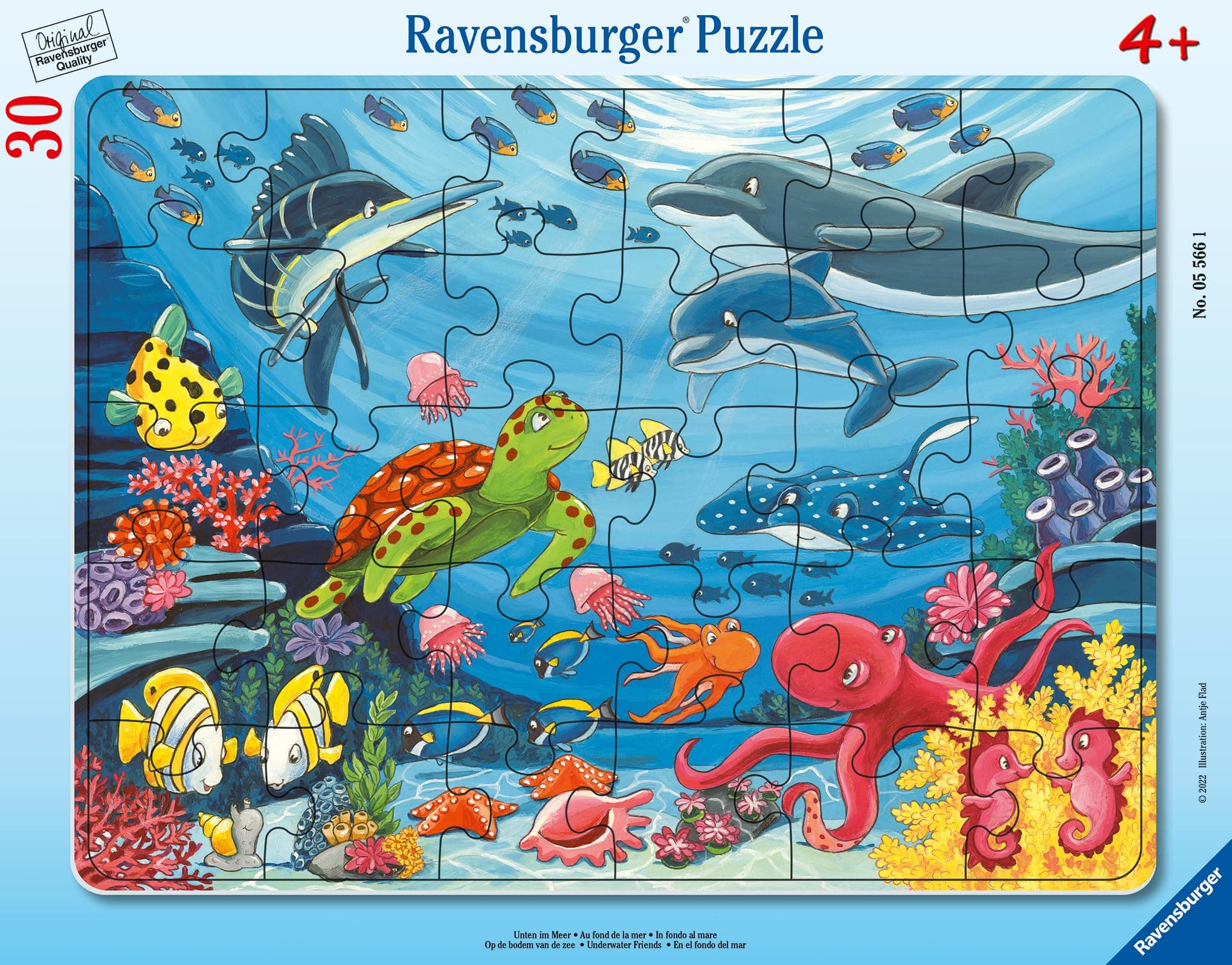 Пъзел Ravensburger 30 ел. - Долу в морето