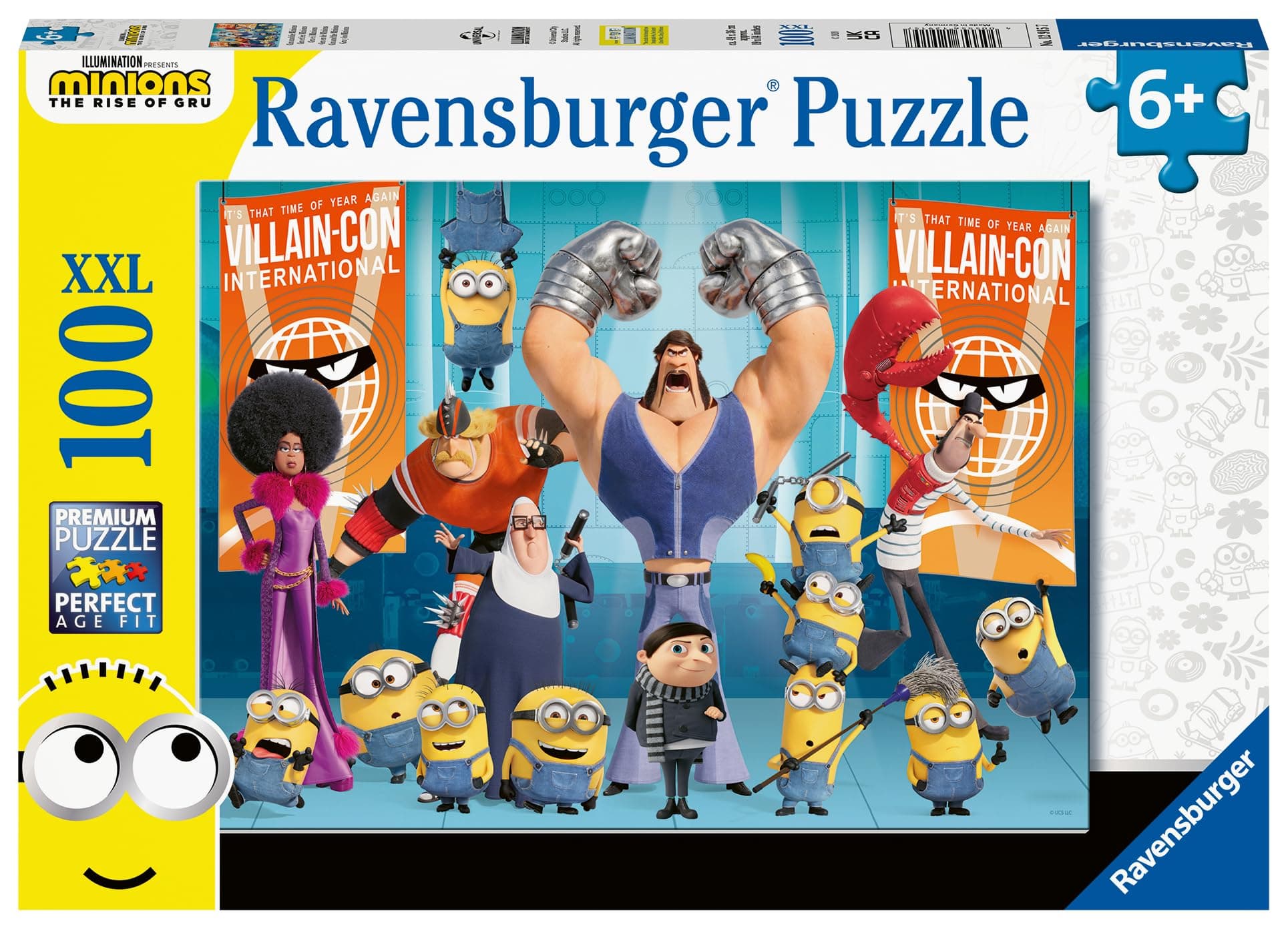 Пъзел Ravensburger 100 ел. XXL - Филмът: Възходът на Гру - Гру и Миньоните