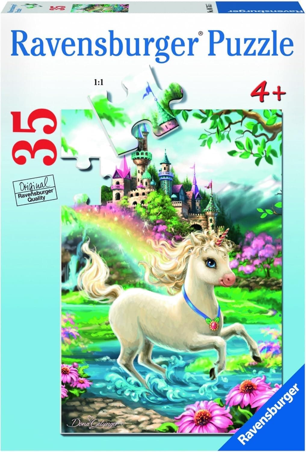 Пъзел Ravensburger 35 ел. - Замък на еднорози