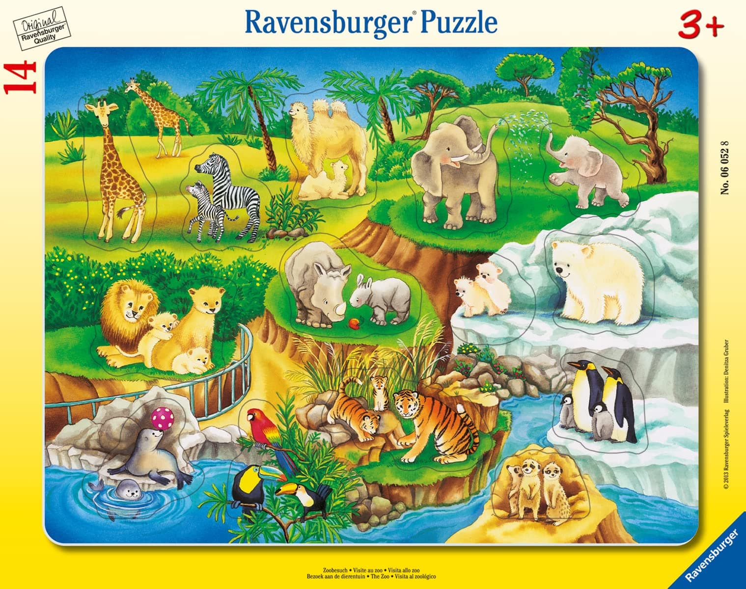 Пъзел Ravensburger 8-17 ел. - Зоопарк