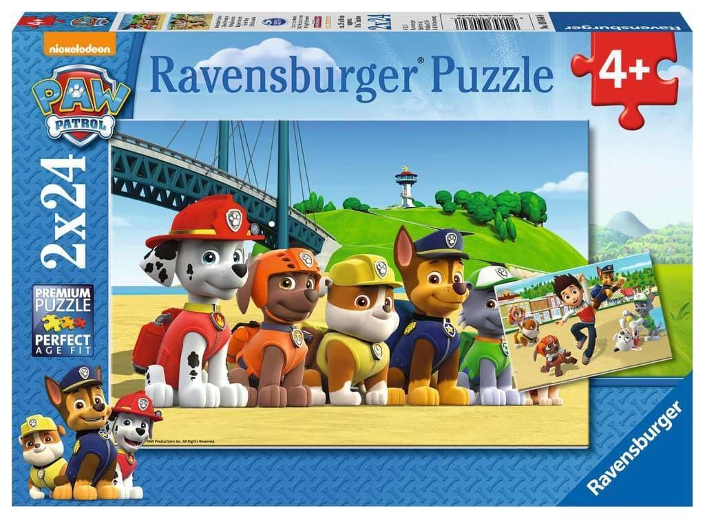 Пъзел Ravensburger 2x24 ел. - Пес патрул: Помощници