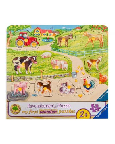 Моят първи пъзел Ravensburger 10 ел. - Сутрин във фермата
