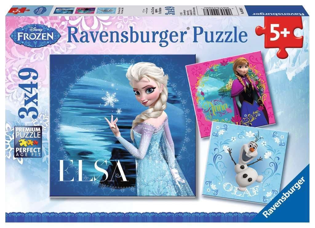 Пъзел Ravensburger 3x49 ел. - Замръзналото кралство