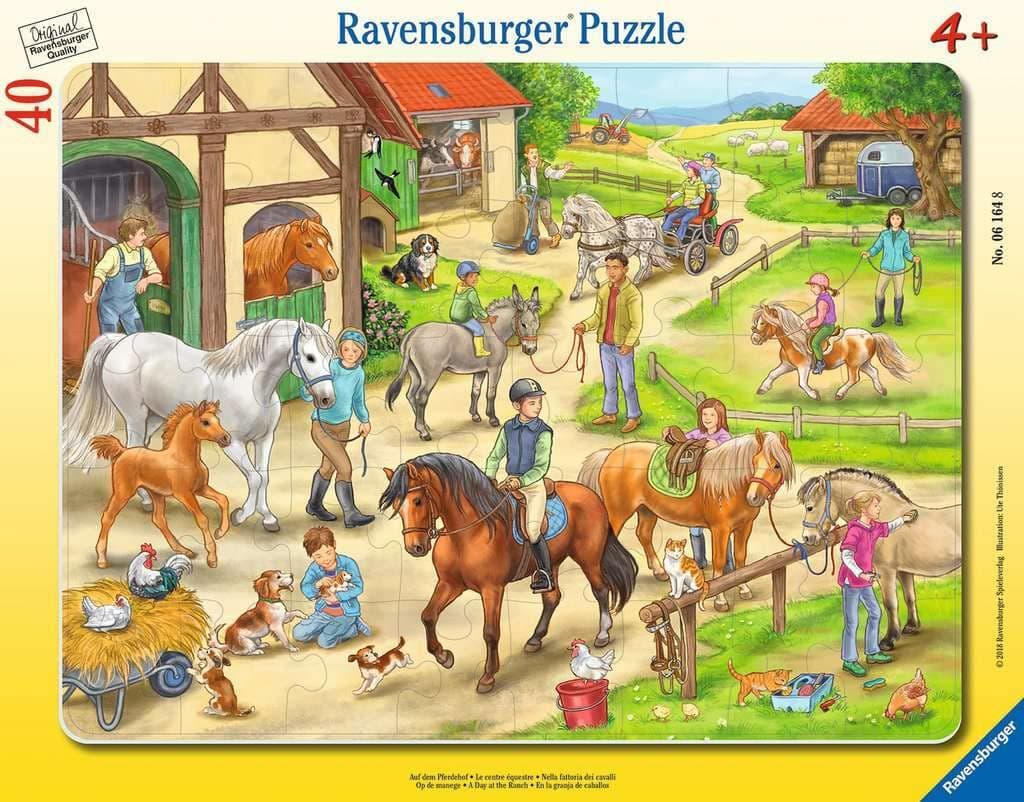 Пъзел Ravensburger 40 ел. - Ден в ранчото
