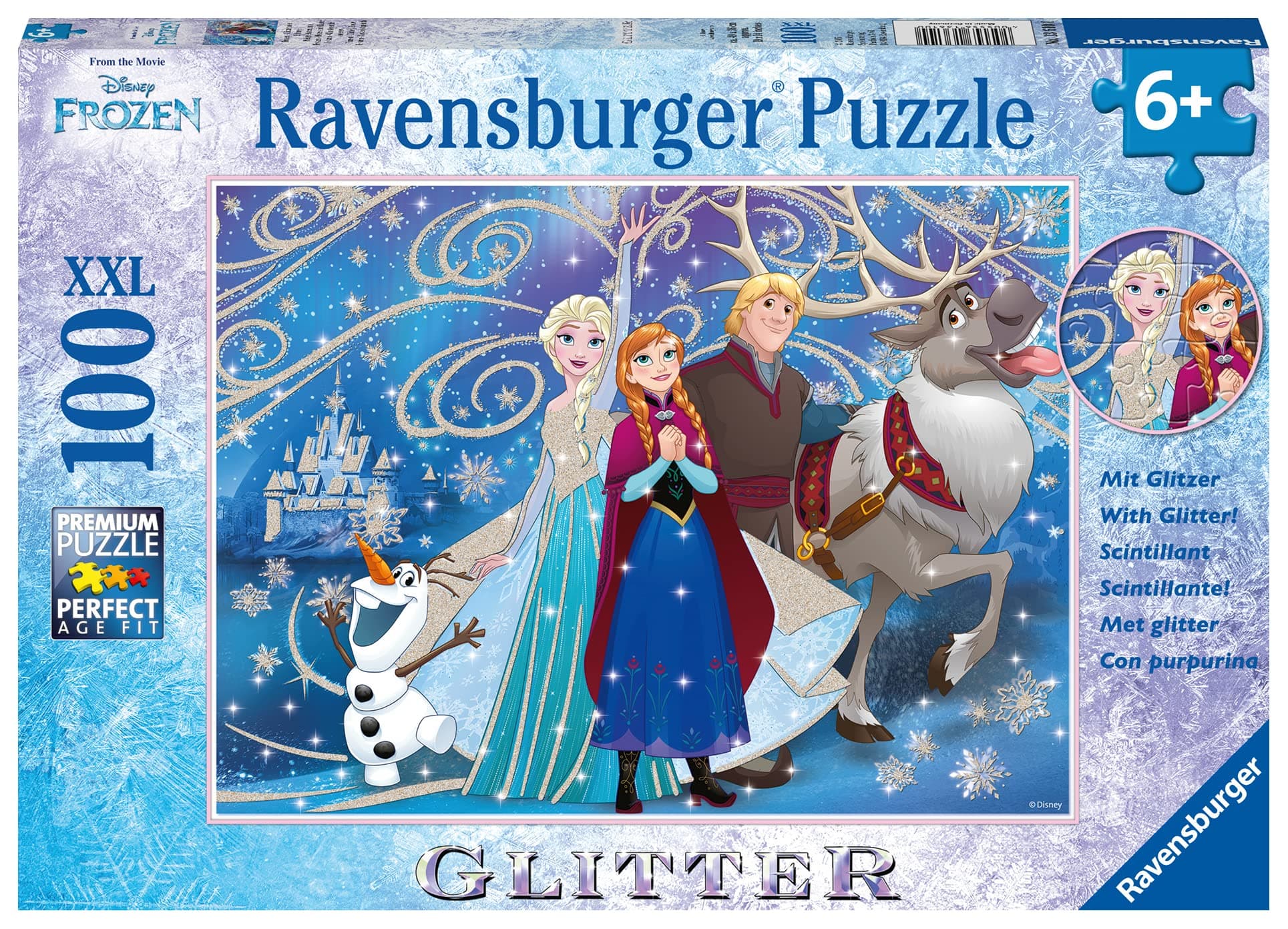 Пъзел Ravensburger 100 ел. XXL - Замръзналото кралство