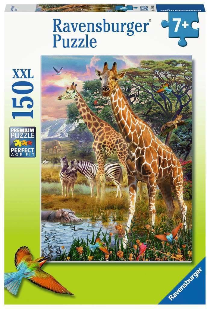 Пъзел Ravensburger 150 ел. XXL - Жирафи в Африка