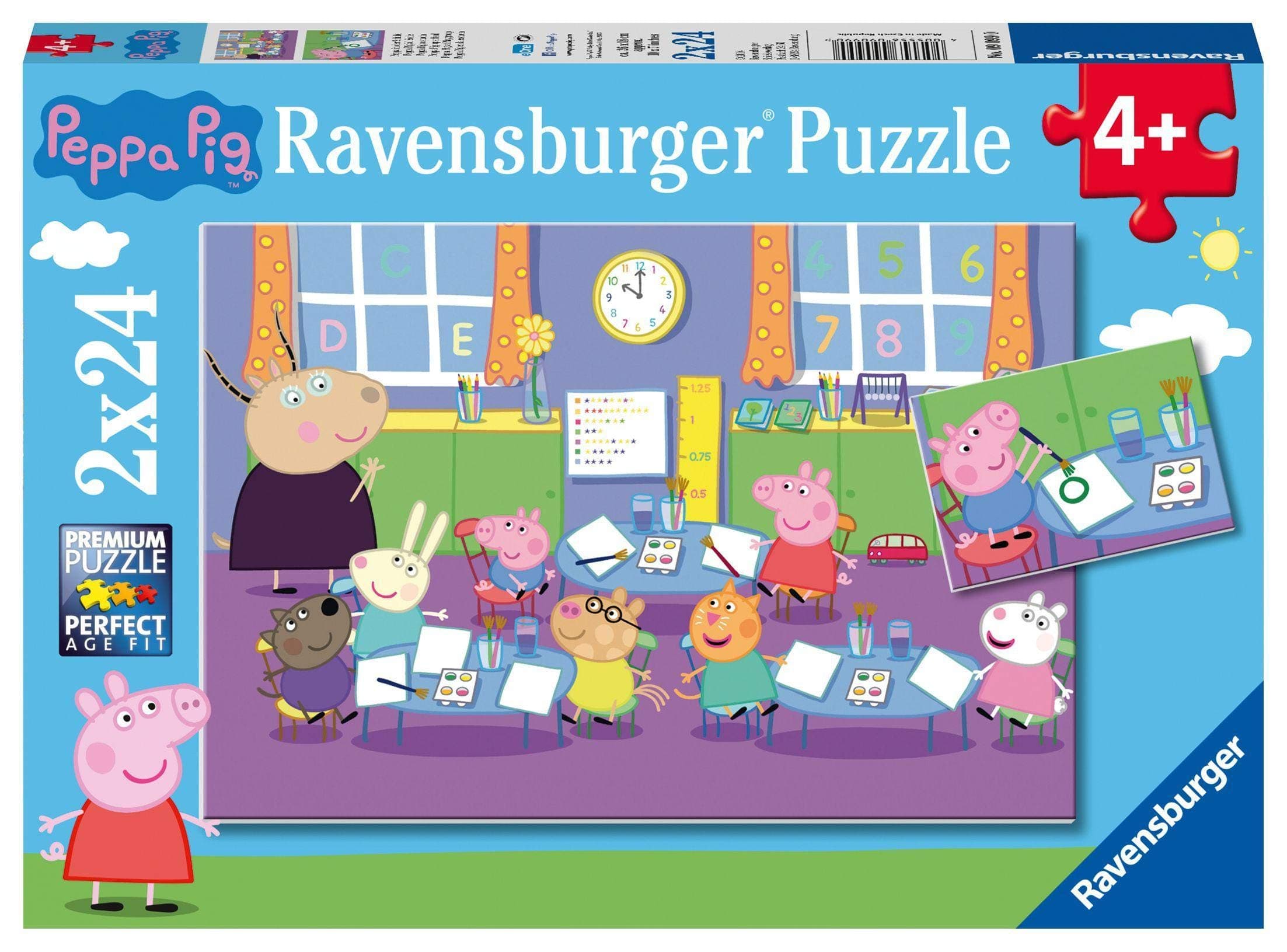 Пъзел Ravensburger 2x24 ел. - Пепа Пиг в училище