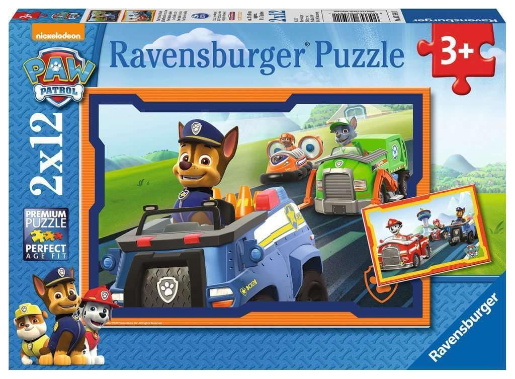 Пъзел Ravensburger 2x12 ел. - Пес патрул в действие