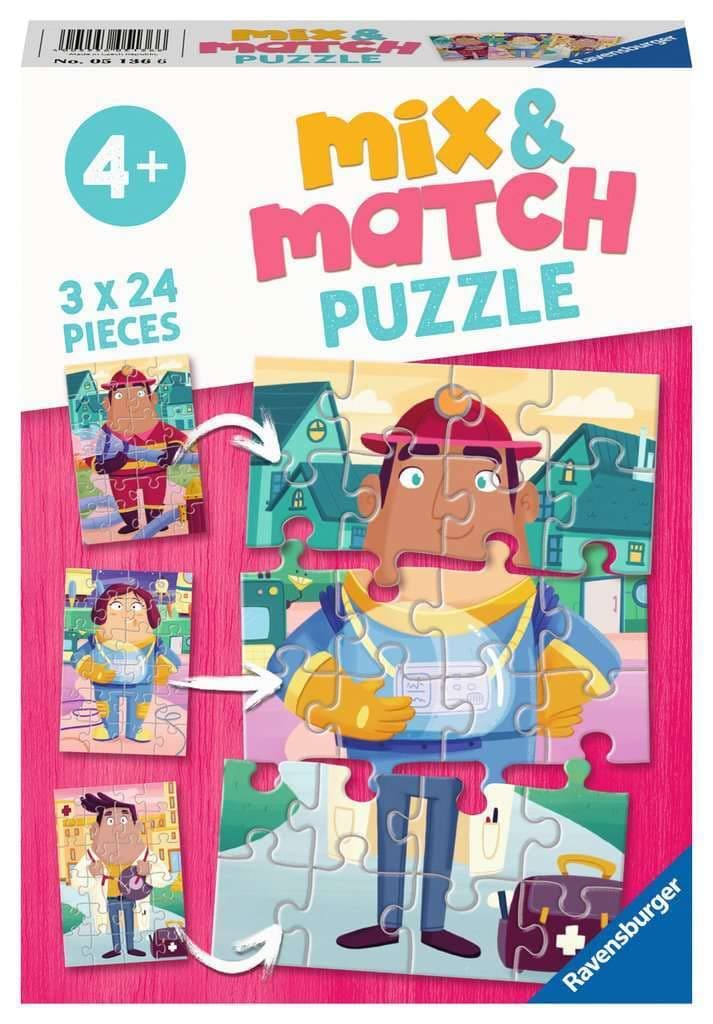 Пъзел Ravensburger 3х24 ел. - Професиите