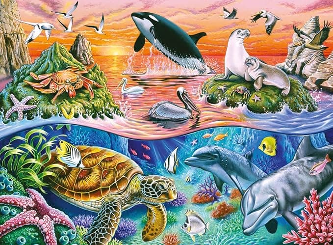 Пъзел Ravensburger 100 ел. XXL - Красив океан