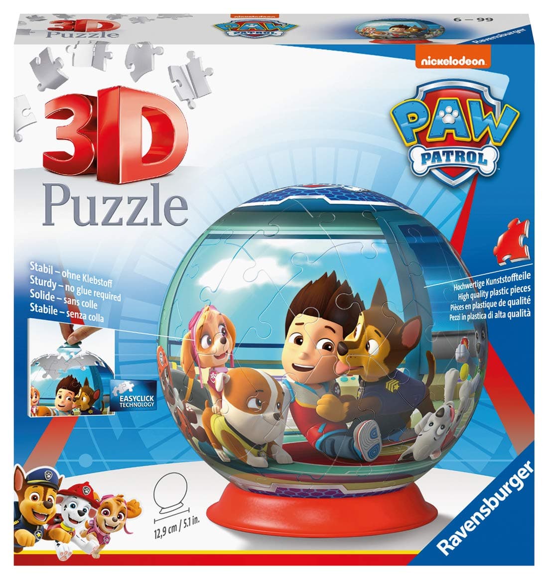 3D Пъзел Ravensburger 72 ел. - Пес патрул