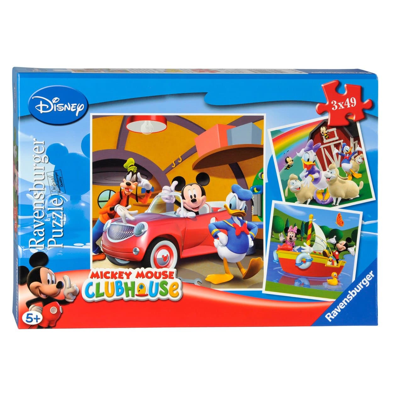 Пъзел Ravensburger 3x49 ел. - Всички обичат Мики Маус