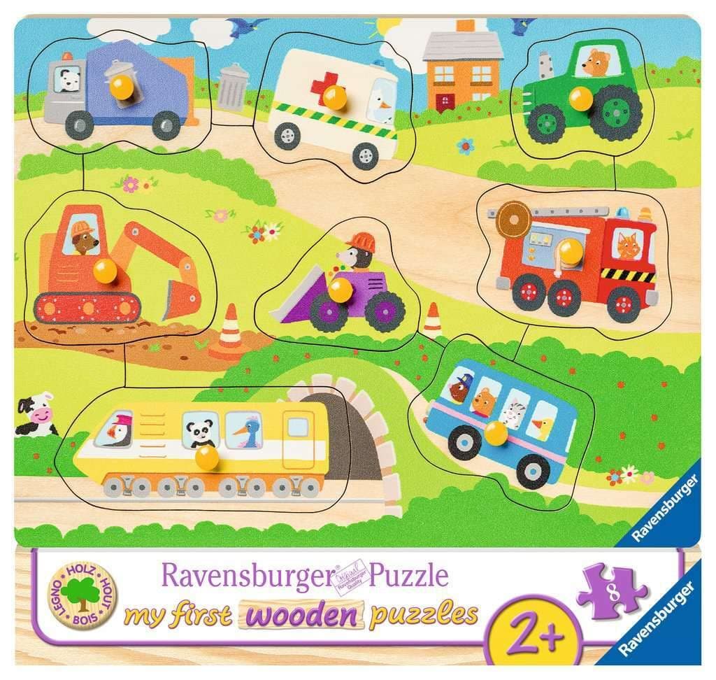 Моят първи пъзел Ravensburger 8 ел. - Любими превозни средства