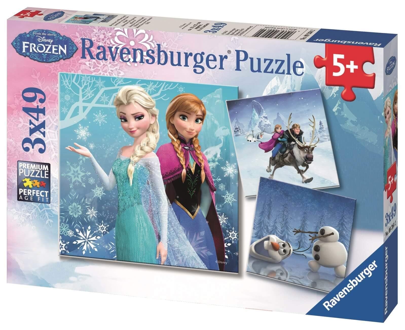 Пъзел Ravensburger 3x49 ел. - Замръзналото кралство