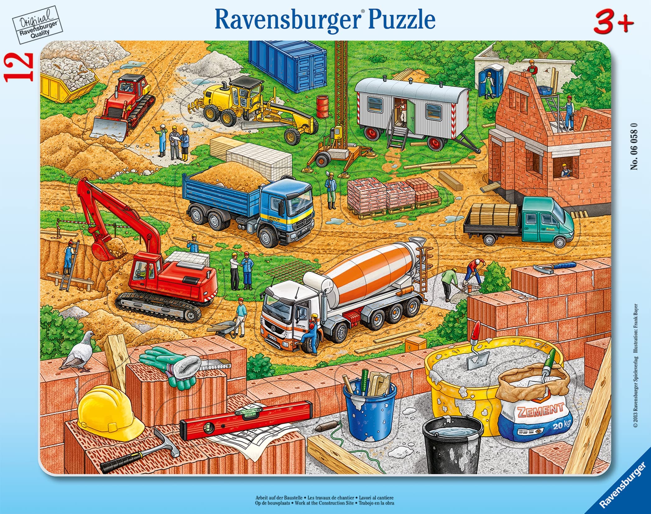 Пъзел Ravensburger 12 ел. - Строителна площадка
