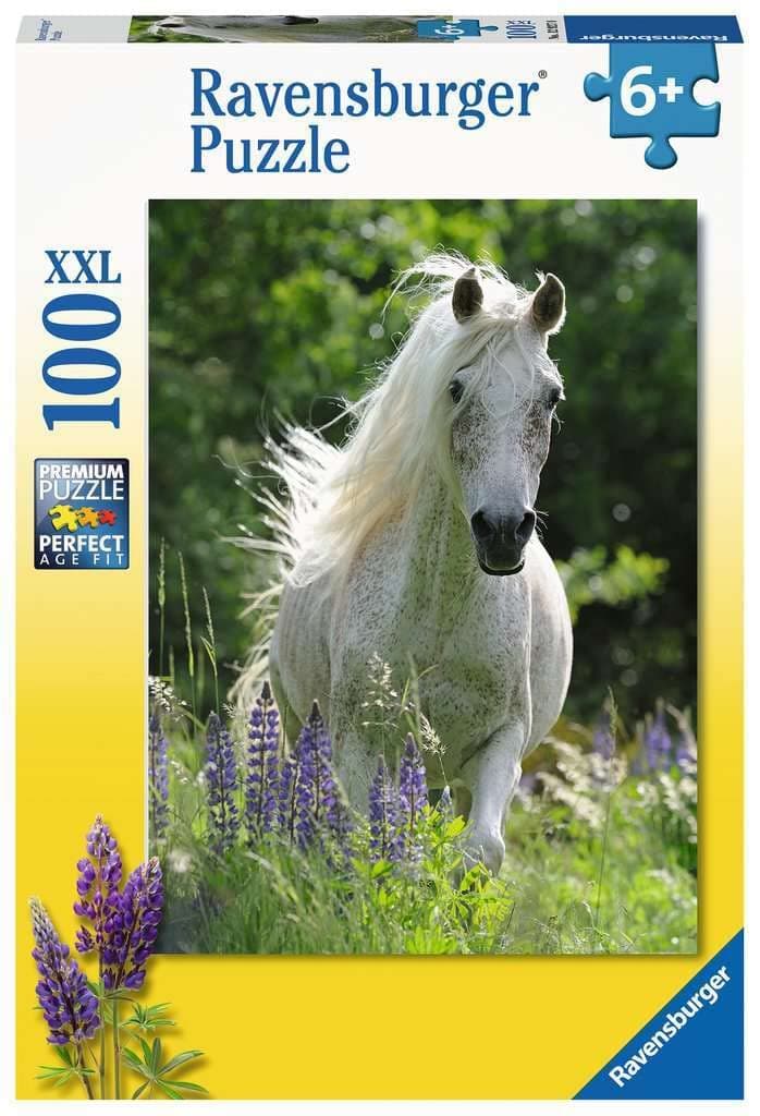 Пъзел Ravensburger 100 ел. XXL - Бял кон