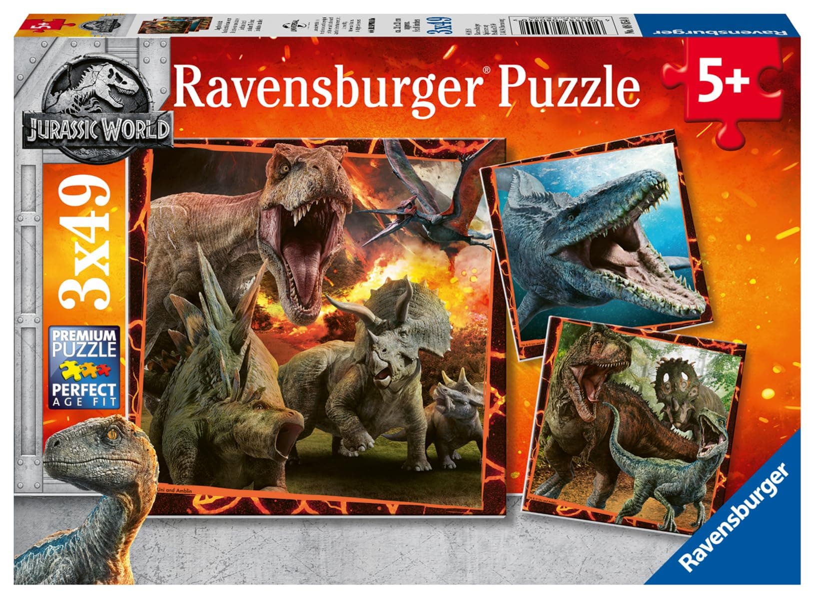 Пъзел Ravensburger 3x49 ел. - Инстинкт за лов