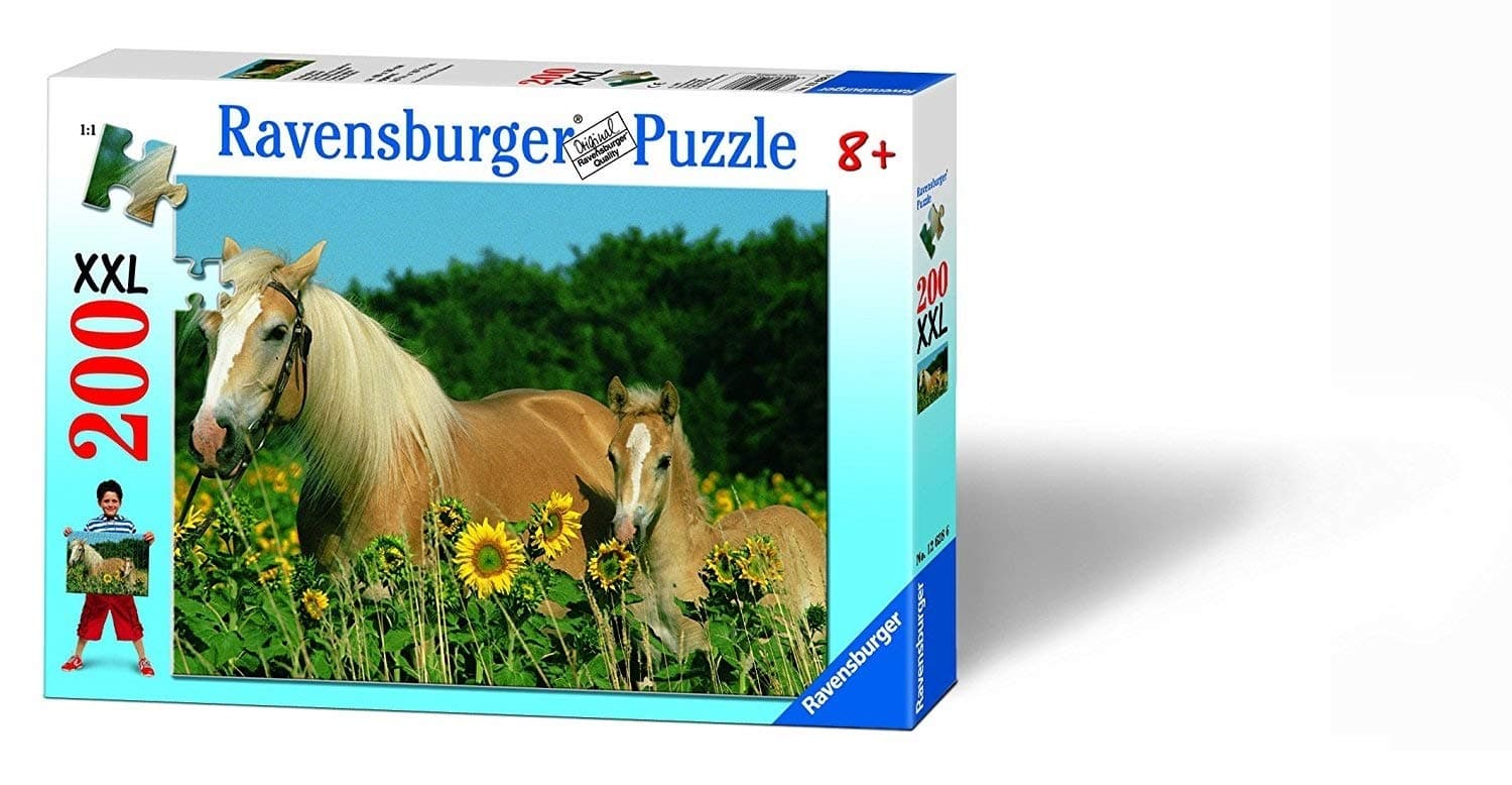 Пъзел Ravensburger 200 ел. XXL - Щастливи коне