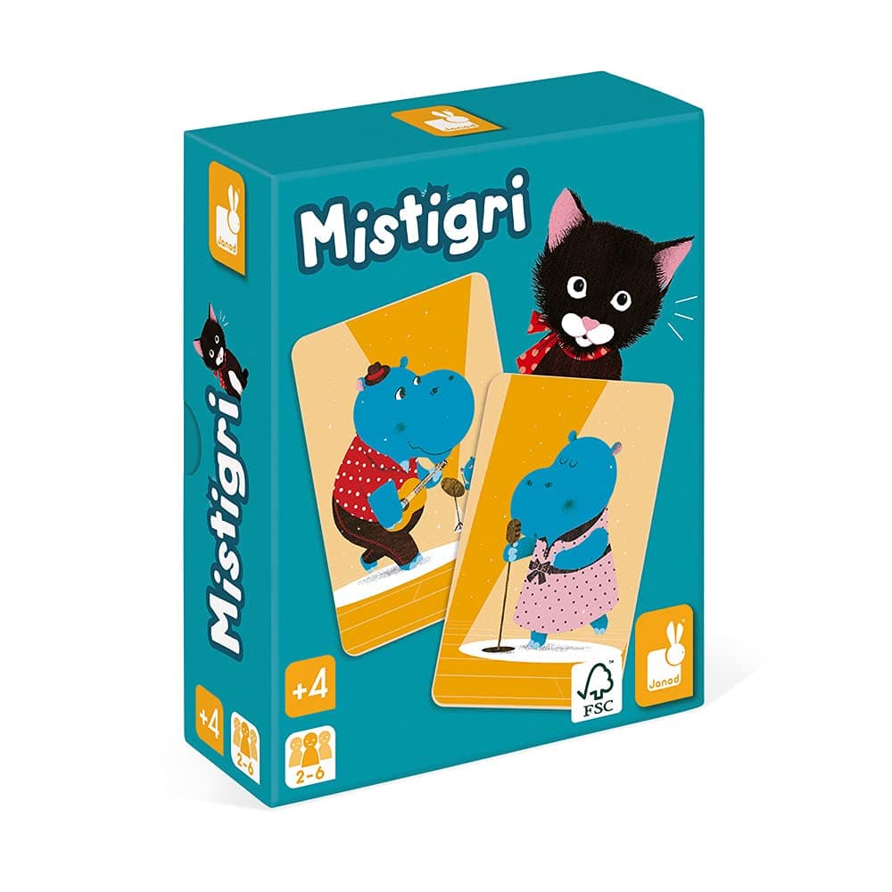Настолна игра за съчетаване Janod - Mistigri