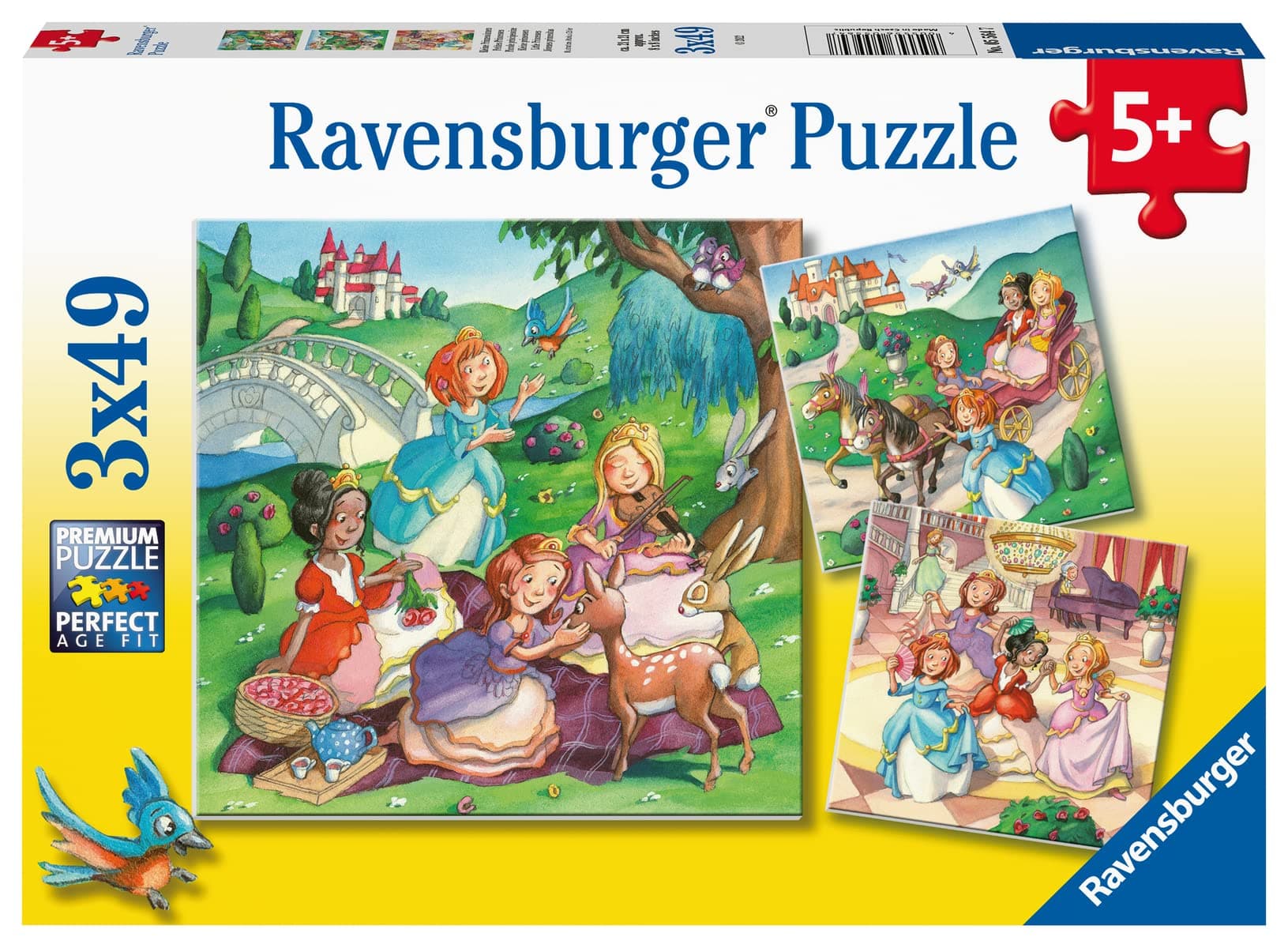 Пъзел Ravensburger 3x49 ел. - Малки Принцеси
