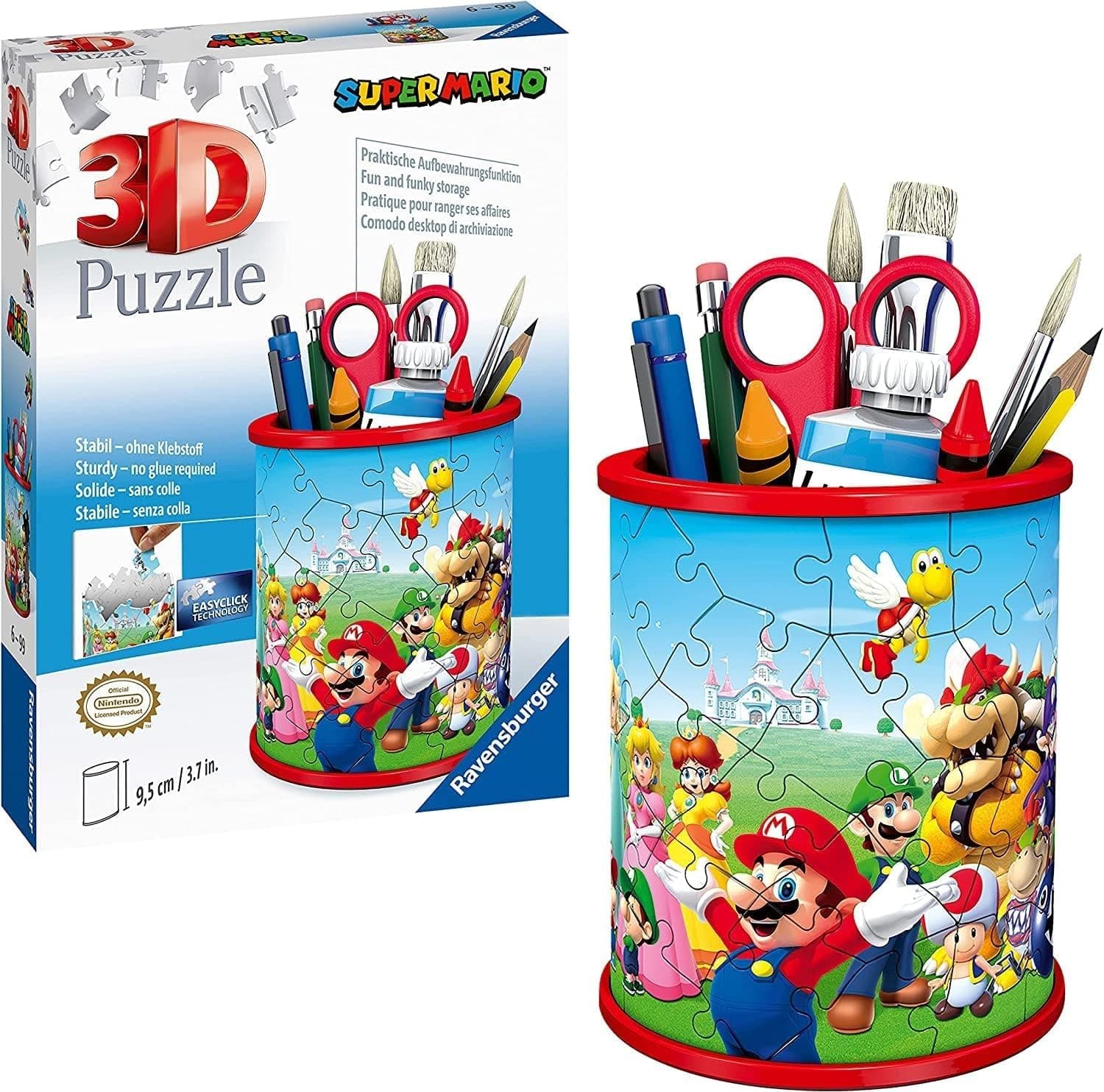 3D пъзел Ravensburger 54 ел. - Моливник: Супер Марио