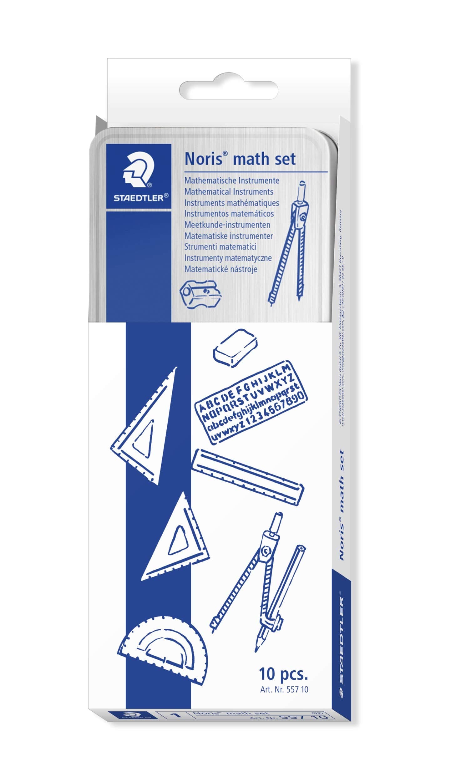 Комплект за чертане Staedtler Math Set, 10 части