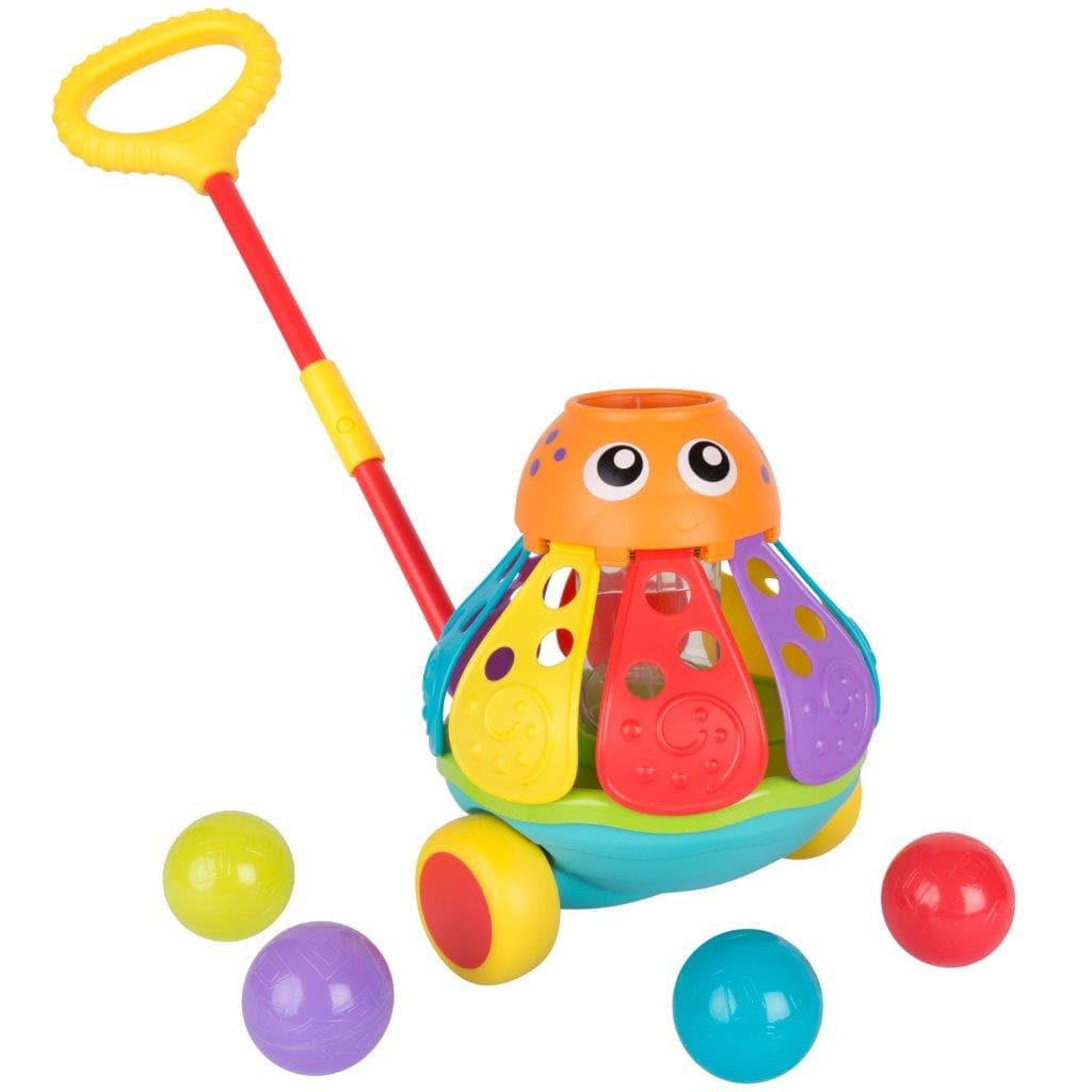 Активна играчка за бутане октопод Playgro, с топчета Jerry'S Class
