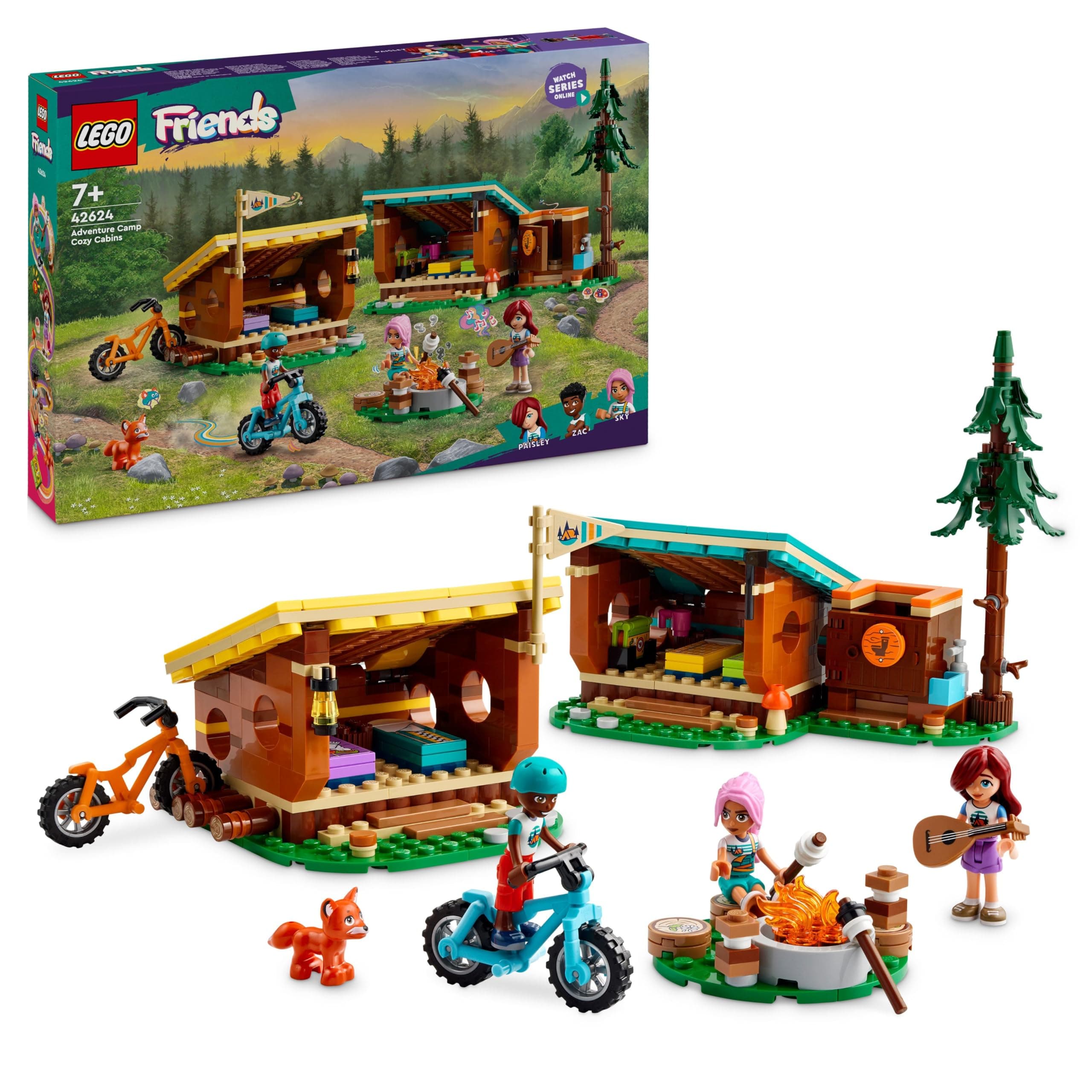 LEGO® Friends 42624 - Лагер за приключения - уютните хижи