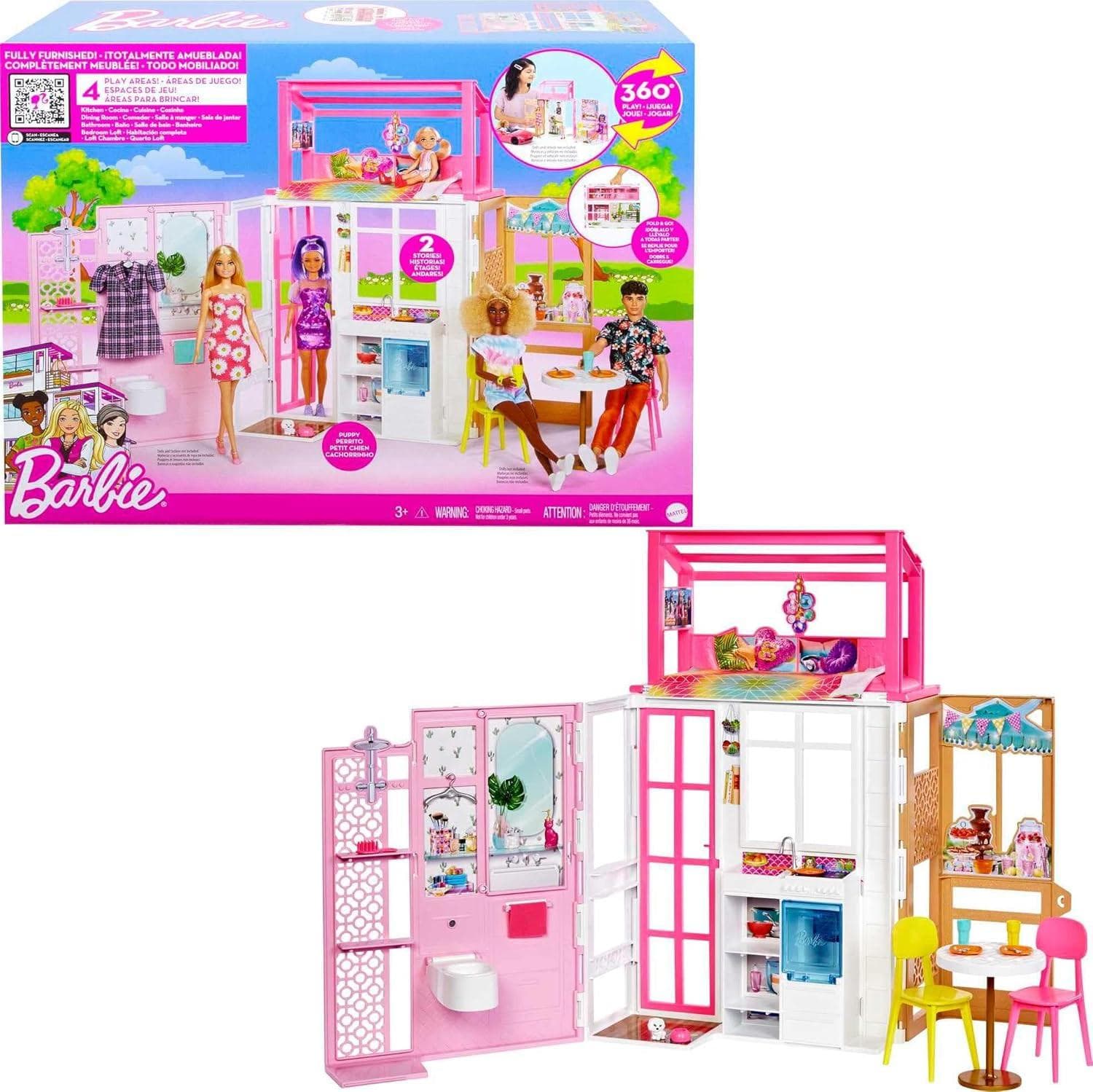 Кукла Barbie - Компактна преносима къща