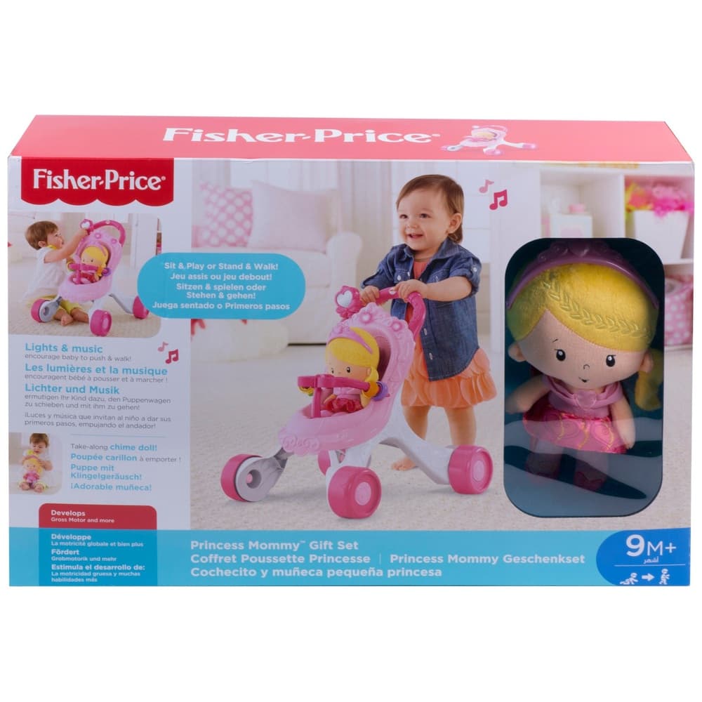 Музикална проходилка-количка за кукли Fisher Price