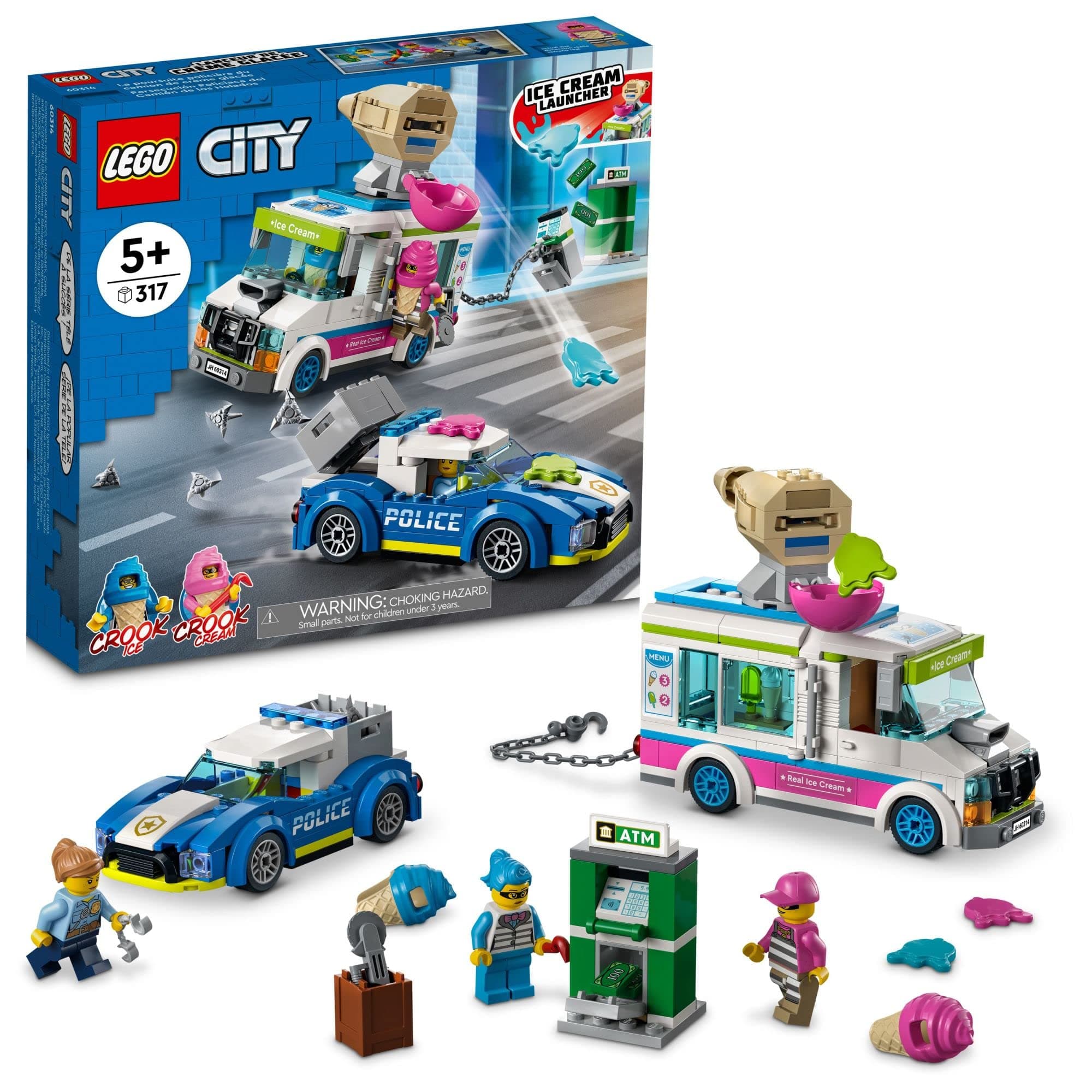 LEGO® City Police 60314 - Полицейско преследване с камион за сладолед