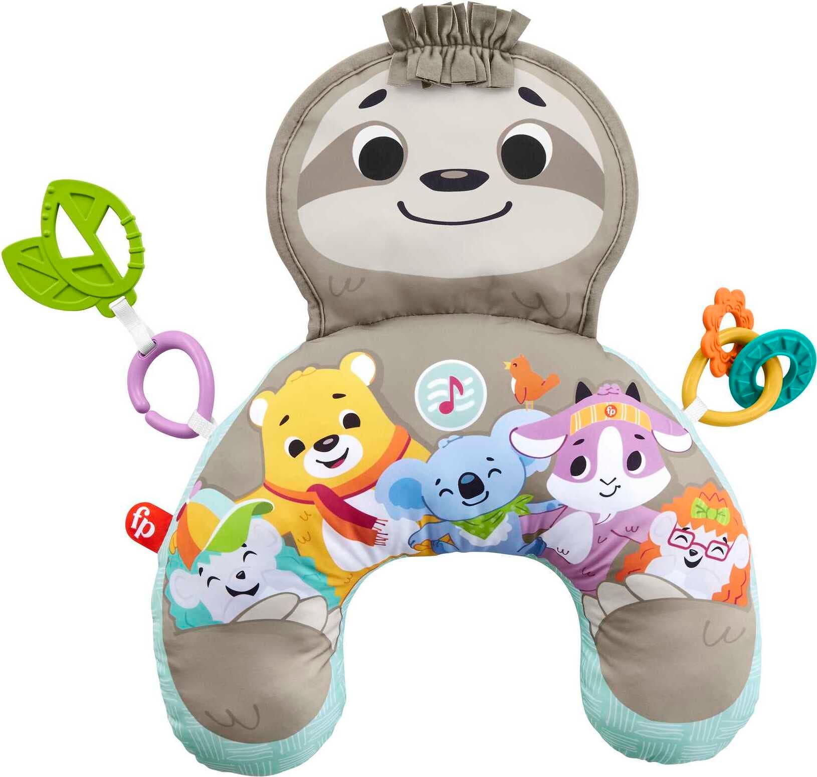 Музикална, вибрираща възглавница за игра по коремче Fisher Price