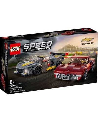 LEGO® Speed Champions 76903 - Chevrolet Corvette C8.R и 1968 Chevrolet Corvette