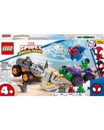 LEGO® Spidey 10782 - Хълк срещу Носорога – схватка с камиони