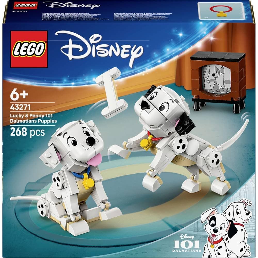 LEGO® Disney 43271 - Кученца от „101 далматинци“: Лъки и Пени