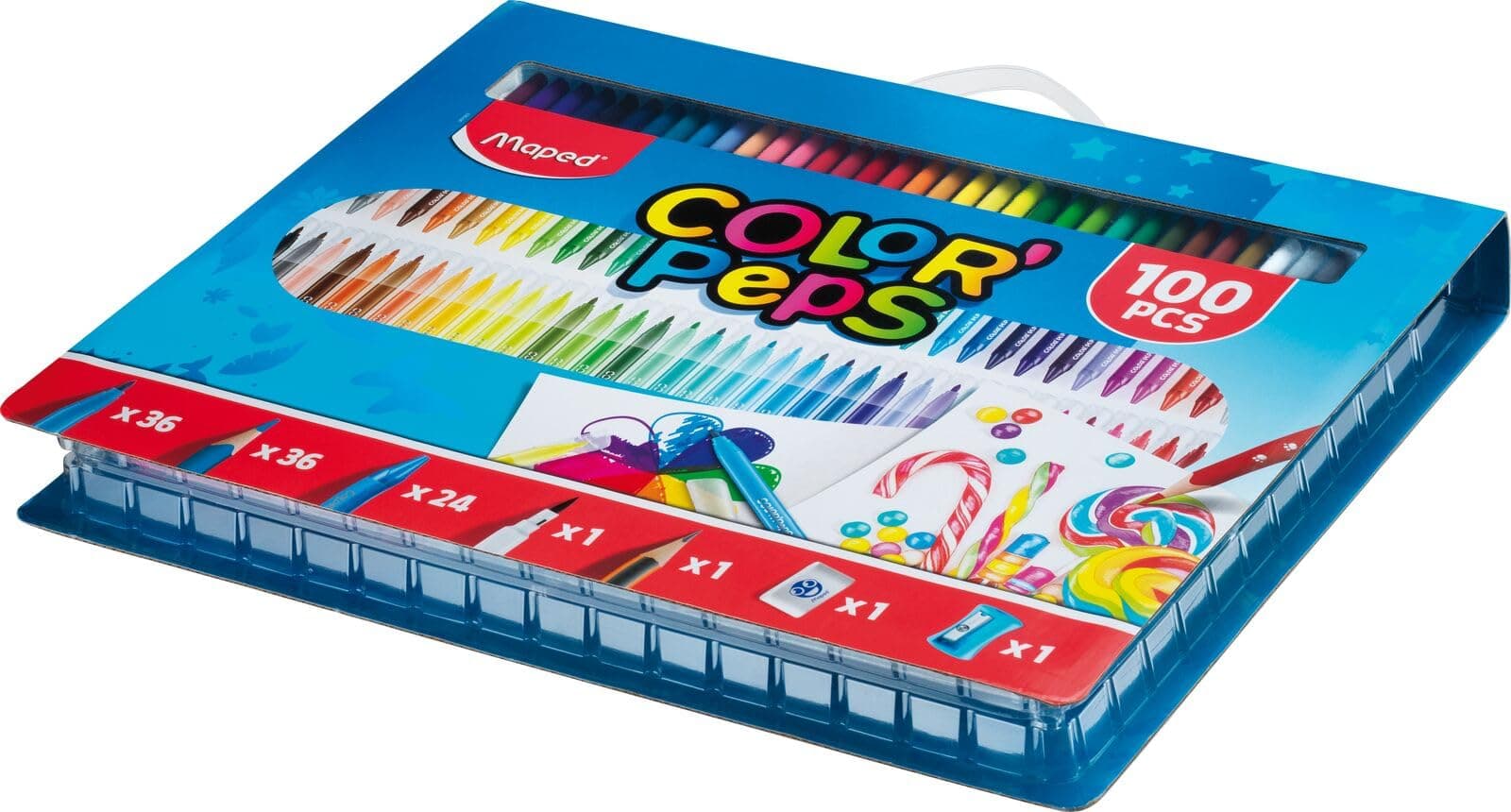 Комплект за рисуване MAPED Color Peps, 100 части
