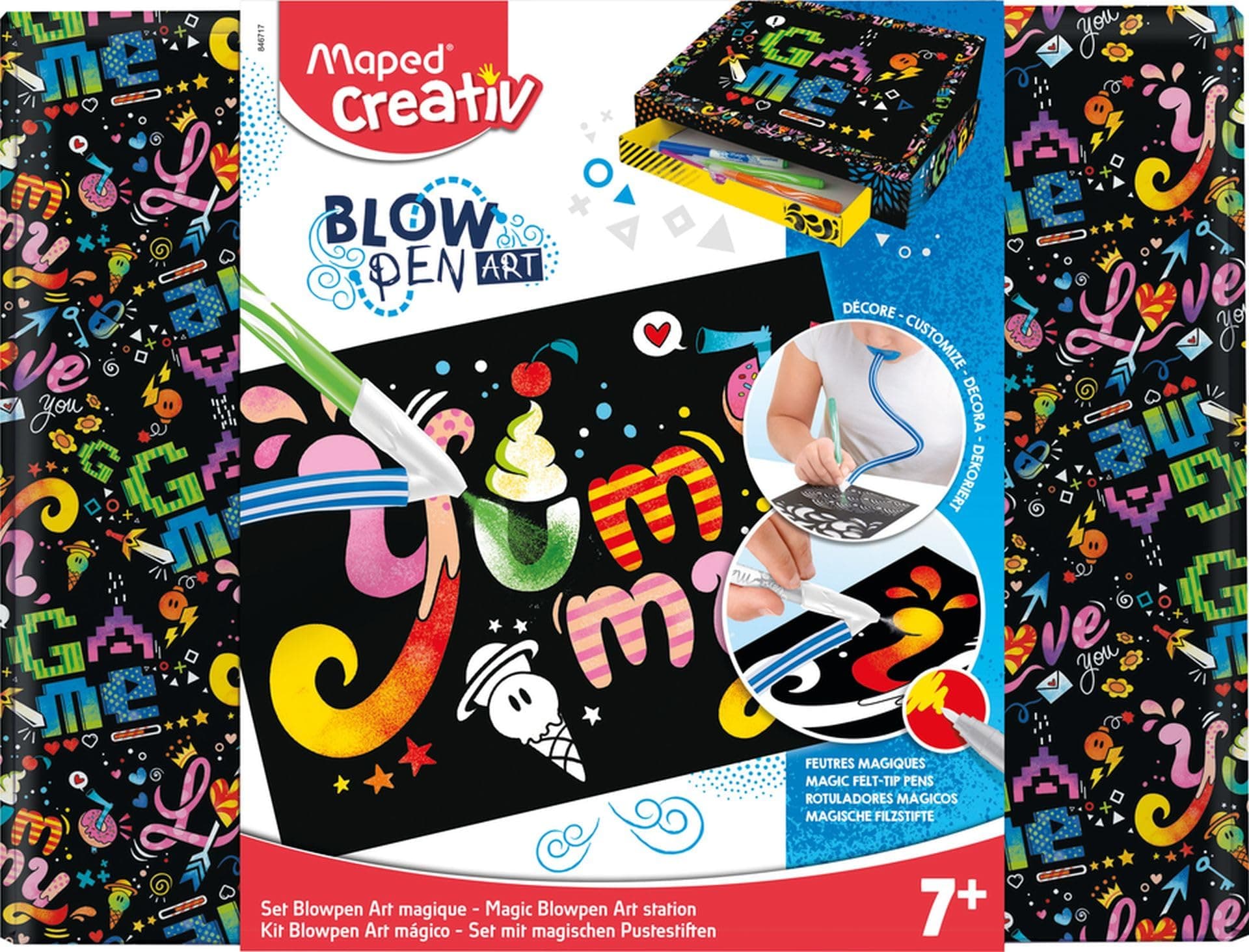 Креативен комплект MAPED Color&Play Blowpen Magic Art Station, 34 части