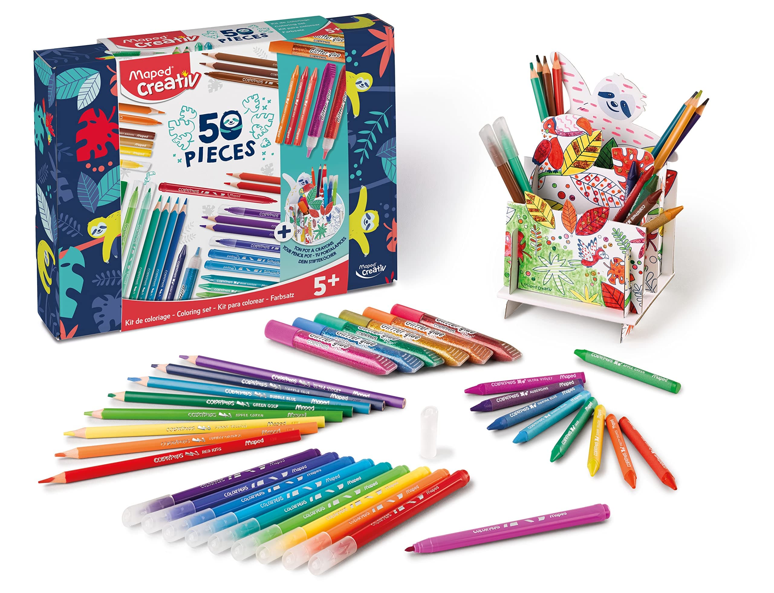 Комплект за рисуване MAPED Color Peps, 50 части