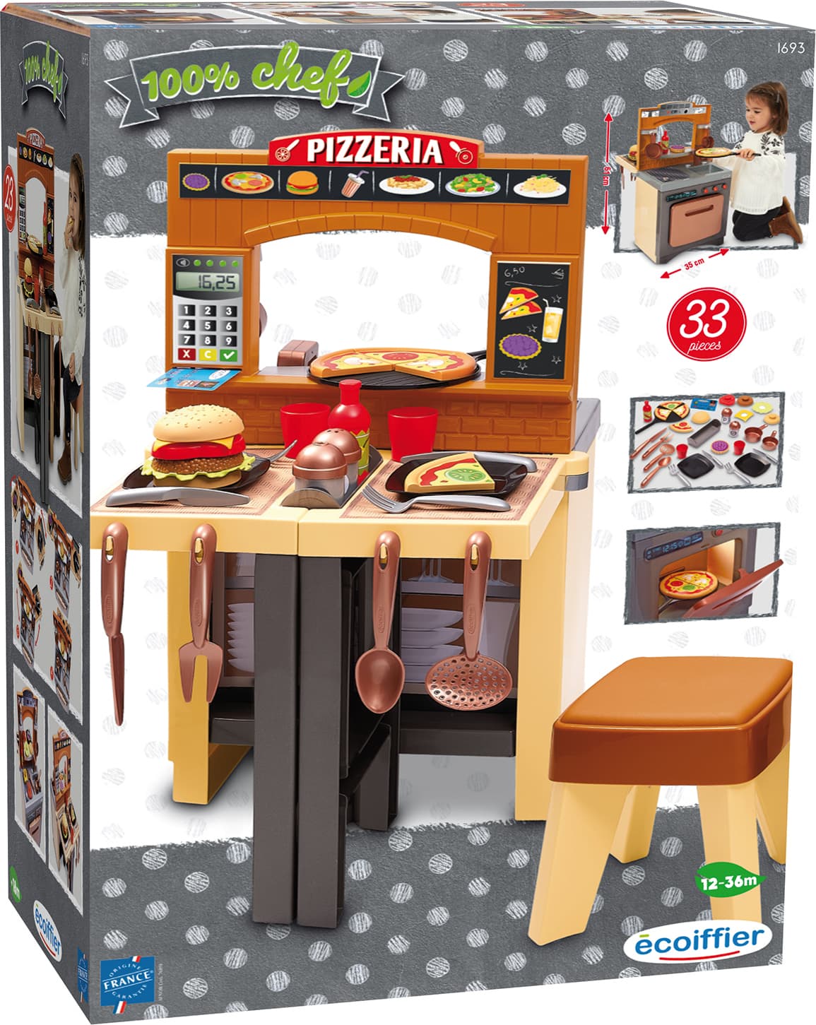 Ecoiffier - Пицария 100% Chef the Pizzer